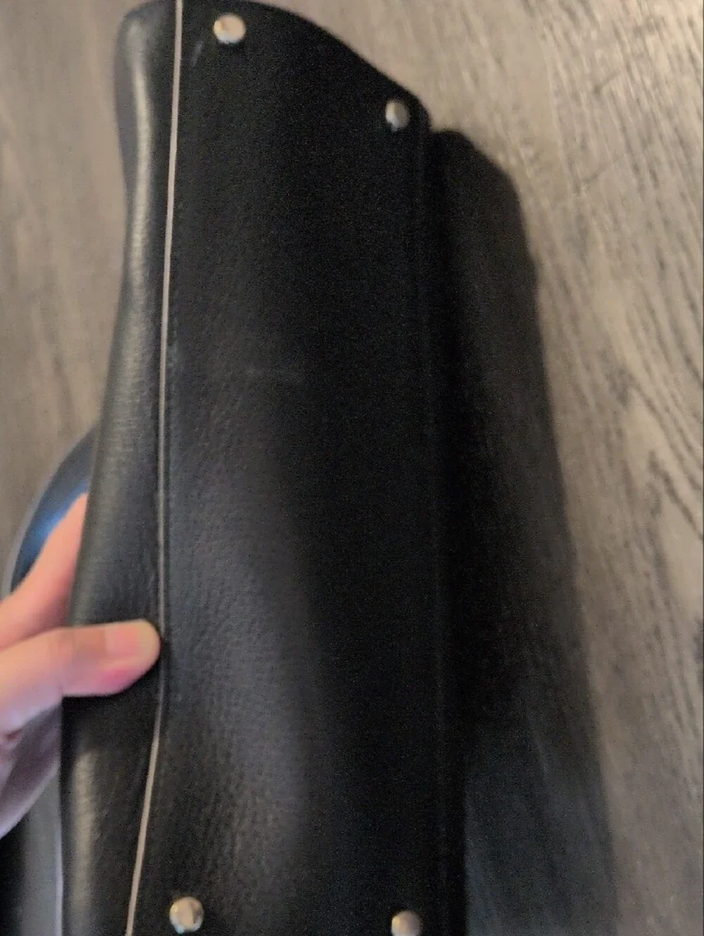kate spade black leather